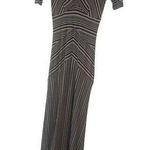 Heather Women's Size Small Tall Black Brown Earth Tones Viscose Modal Maxi Dress Photo 0