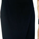 Diane Von Furstenberg Diane‎ Von Furstenberg Sissy Skirt Size 8 Black Wrap Front Pencil Workwear Photo 0