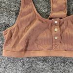 Madewell  Rib Knit Front Button Brallete Photo 2