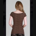 NIKIBIKI New Sexy Dark Brown Cheetah Print Short Sleeve Top Photo 1