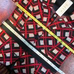 Diane Von Furstenberg Vtg Y2K DVF Geometric Short Puff Sleeve Blazer Jacket Wool Knit Red Black Peplum Photo 5