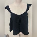 Marine layer  Black Textured Women's Top Photo 1