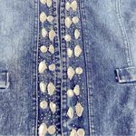 Mengnasai Women's Denim Jacket Diamanté
Embellishment Sleeve Zipper, size XXL Blue Photo 11