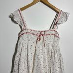 Finesse Mallory Ditsy Floral Mini Dress Women White Pink Coquette Babydoll Lace Size M Photo 2