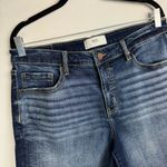 BKE  Womens High Rise Shorts Sz 31 Dark Wash Raw Hem Photo 3
