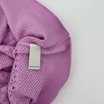 Neiman Marcus Crocheted Button Down Cardigan Sweater in Pink Size M Photo 7