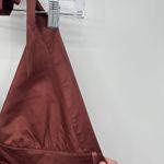 BCBGMAXAZRIA BCBG Generation Red Multi Halter Dress Pleated Mini Cocktail Size 4 Photo 14