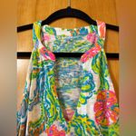 Lilly Pulitzer  Tank Top Shirt Sleeveless Beach Ocean Green Pink Blue Small Photo 6
