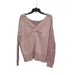 Rebecca Minkoff Reversible Twist Sweater Size Large Blush Pink Knit Photo 2