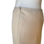 Veronique Young for W Cream Flowy Asymmetrical Maxi Skirt Flounced Hem Size 6 Photo 4