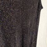 Vintage Ultra Dress New York Sleeveless Glitter Mini Shift Knit Dress Black Size M Photo 10