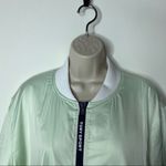 Tory Burch Tory Sport Mint Oversized PERFORMANCE SATIN BOMBER COAT S Photo 7