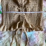 Square Neck Smocked Drawstring Top Photo 2