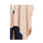 Time And Tru Airy Kimono Cover Up Beige Leopard Animal Wrap Open Tunic, One Size Photo 3