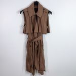 BCBGMAXAZRIA  Brielle long belted runway sleeveless trench coat size small NWT Photo 2