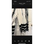 Shoreline  Tulip Split Pants Flowy Tie Due Black White Womens Size Large Beachy‎ Photo 6