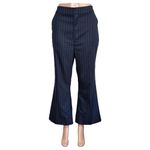 FAVORITE DAUGHTER Phoebe Flared Pants, Navy Pinstripe, 14 (US) Blue Photo 3