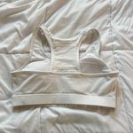 Reebok Sports Bra Womens Large L White Wireless Padded Workout Yoga Photo 5