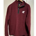 Red Sherpa 1/4 Zip SIze M Women's Sweatshirt Alabama Football Elephant Emblem Size M Photo 0