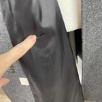 Vintage Jofeld Wool Blend Velvet Trim Black Pea Coat Size Medium Gray Photo 12