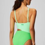 Fabletics  One-Piece Swimsuit Asymmetrical Cut-Out Shaping Photo 1