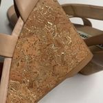 Karl Lagerfeld  Cross Strap Taupe Wedge Heel Sandals S-017 Sz 9.5 Photo 6
