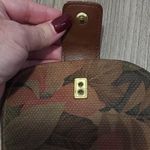 Liz Claiborne  Floral Wallet Coin Purse‎ Small Brown Canvas Zip Closure Photo 6