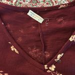 New Known Supply Revel Dress in Port Color Size small organic cotton Red Photo 3