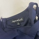 Sequin Hearts  Navy Blue Halter Mini Dress Party Cocktail Bodycon Glitter‎ S Photo 6