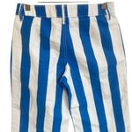 BDG Joey Striped Straight Leg Pant Blue White Cotton Size 24 NWT Photo 5