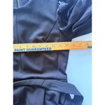 Calvin Klein Black Blouson Sleeve Belted Ankle Length Crewneck Jumpsuit Office 4 Photo 3