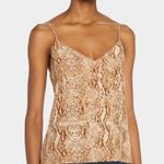 L'Agence L’Agence Jane Silk Camisole Tank in Multi Cobra Print Size Medium Photo 0