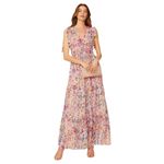 Shoshanna  Zahra Floral Gown in Blush Pink 2 Womens Long Maxi dress Photo 11
