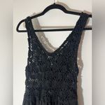 Aerie Black Crochet Maxi Dress Photo 3
