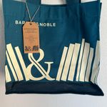 Barnes & Noble Canvas Tote Bag Teal 14" Shopper Book Bag Durable Reusable NEW Blue Photo 1