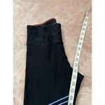 Calvin Klein Womens Striped High-Waist Ankle Leggings Cilantro Combo Sz M Photo 9