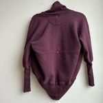 Aritzia Wilfred Diderot Cocoon Cardigan Maroon Purple Open Front Size XS Photo 6