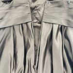 Bill Levkoff  Sz 20 Brown Satin Cocktail Dress Fit & Flare Big Bow Detail Pockets Photo 9