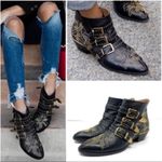 Chloé CHLOE Susanna black leather booties, made in Italy, size 39.5 Photo 2