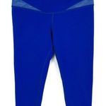 Splits59  Blue Cropped Leggings Mesh Panel Stretchy Activewear Small Photo 0