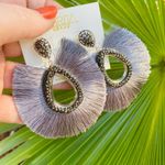 Amrita Singh Caviar stoned earrings with fanned out fringe Photo 4