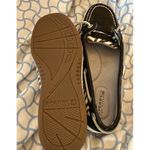 Sperry  Top-Sider 5.5 M Women’s Black White Sequin Zebra Print Boat Shoes EUC Photo 4