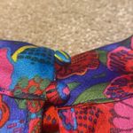 Sugar Lips  Silky Blouse Long Balloon Sleeve Twist Collar Keyhole Opening Bold XS Photo 9