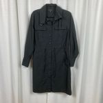 Banana Republic  Black Cotton Trench Back Shirt Dress Sz.M Photo 4