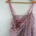 Petite Plume Women's Pima Maternity Nightgown in Fleurs de Rose Size medium Pink Photo 2