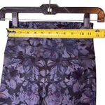 Lululemon Leggings Womens 4 High Rise Black Purple Floral Ombre Pockets Yoga Photo 6