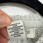 Rachel Zoe  Grey Knit Pullover Hoodie Sweater Womens XS Henley Preppy Cozy Casual Photo 3