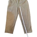 Maeve by Anthropologie Tan Plaid Pull on Pants Sz XS Photo 6