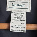 L.L.Bean  Grey Herringbone Tweed Wool Silk Blazer Riding Jacket Heritage Classic Photo 11