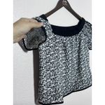 Black & White Rag & Bone Black White Cotton Ruffle Sleeves Blouse Size S Photo 6